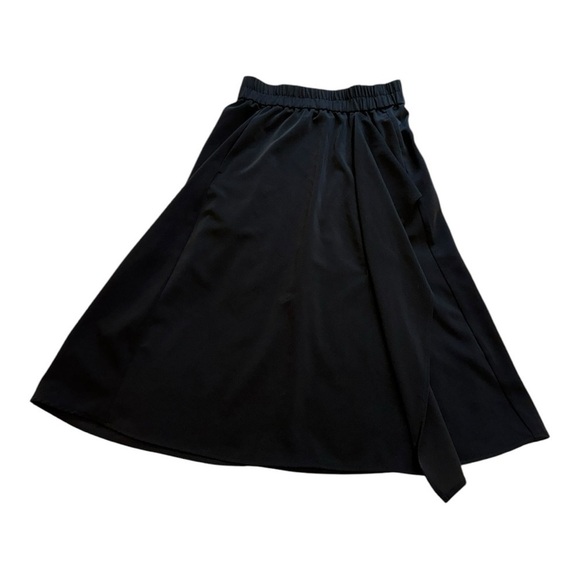 InWear Black Midi Abana Skirt - Ruffle With Split Elastic Waist - Size 8 - Picture 4 of 11